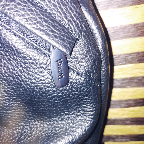 Valentina Italian Black Leather Backpack Handbag - Picture 9 of 11